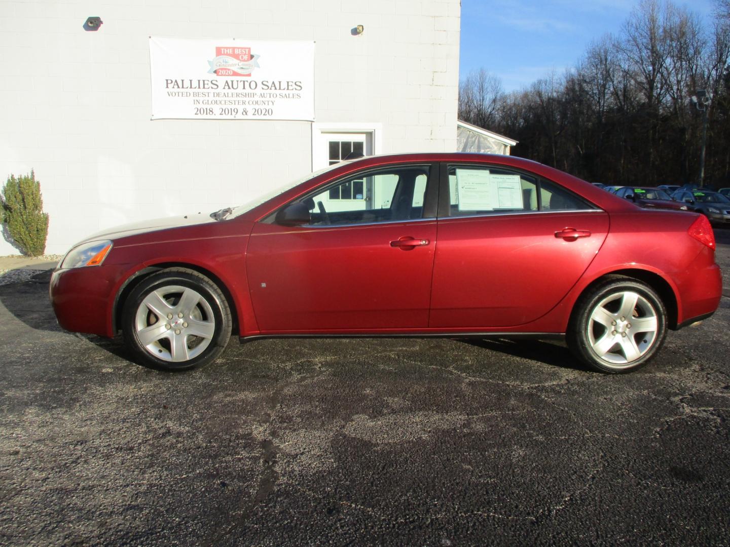 2009 RED Pontiac G6 (1G2ZG57B094) with an 2.4L L4 DOHC 16V engine, AUTOMATIC transmission, located at 540a Delsea Drive, Sewell, NJ, 08080, (856) 589-6888, 39.752560, -75.111206 - Photo#2